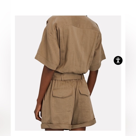 Frame Arie Belted Utility Romper - Picture 4 of 6